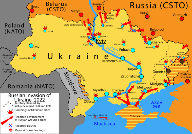 Russian and the Ukrainian war