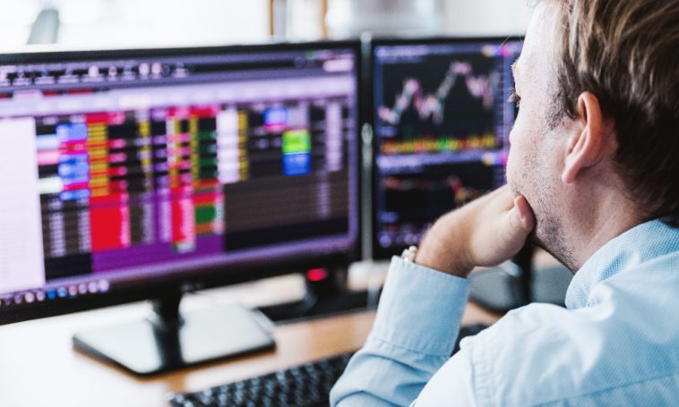 tech stocks trade market chart