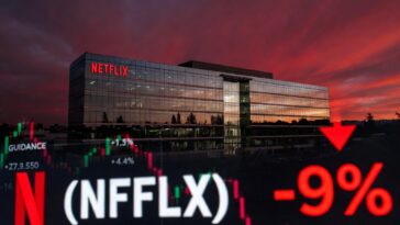Netflix stock drop Q2 guidance 2026