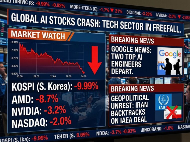 AI Stocks Crash as Global Chip Selloff Goes Nuclear 7 AI stocks