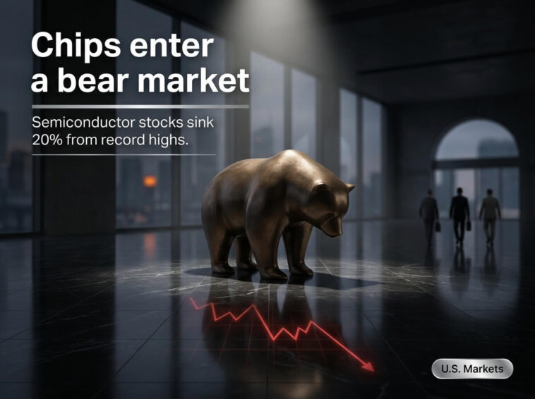 Chip Stocks Bear Market Arrives After Brutal Week 7 chip stocks bear market