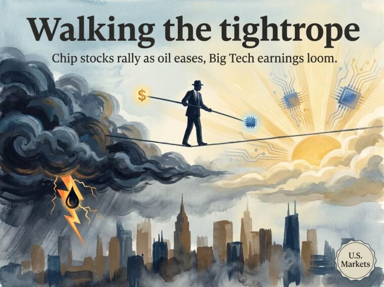 Chip Stocks Rally as Oil Eases, Earnings Loom 7 chip stocks rally