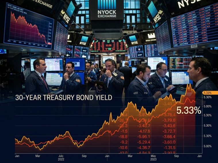 Treasury Bond Yields Hit 19-Year High, Stocks Reel 7 Treasury bond yields