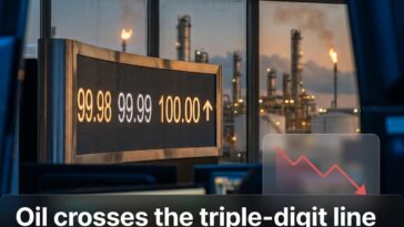 Brent crude tops $100