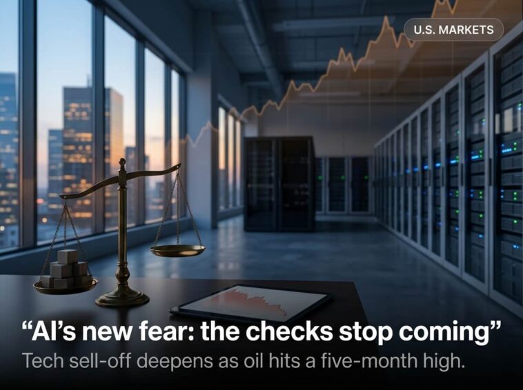 Tech Sell-Off Rattles Wall Street as AI Fears Flip to Cuts 7 tech sell-off